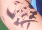 Airbrushed Skull Tattoo
